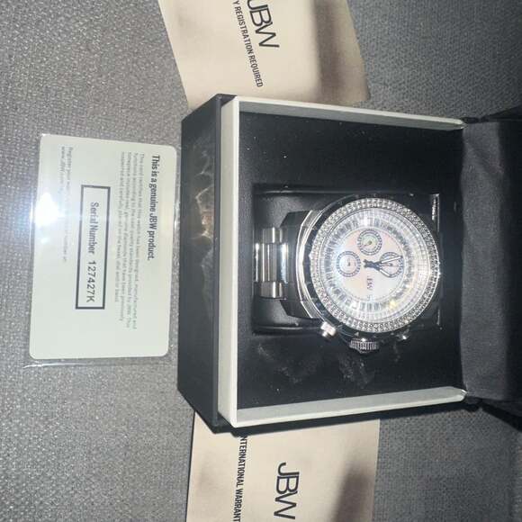 JBW Diamond Royalty Wrist Watch Chronograph